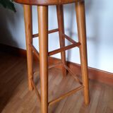 Tabouret de bar en bois vintage