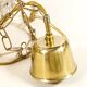 Vitrika 'Prizmpendel' brass and pressed glass pendant lamp