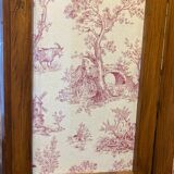Old large screen 5 sheets toile de Jouy passementerie XXth