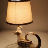Table lamp, ceramic base "bird" 50s