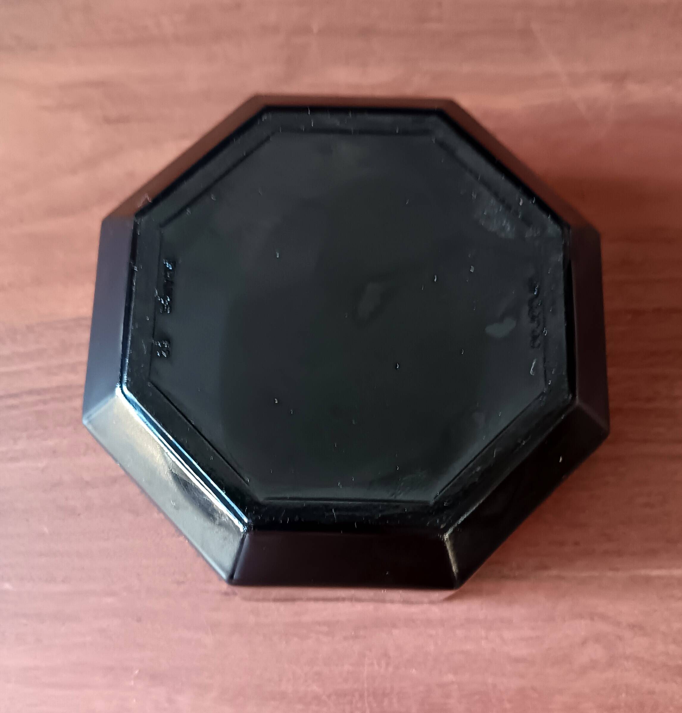 6 black tempered glass ramequins arcoroc octime series, 1980 vintage