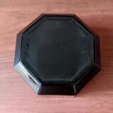 6 black tempered glass ramequins arcoroc octime series, 1980 vintage