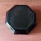 6 black tempered glass ramequins arcoroc octime series, 1980 vintage