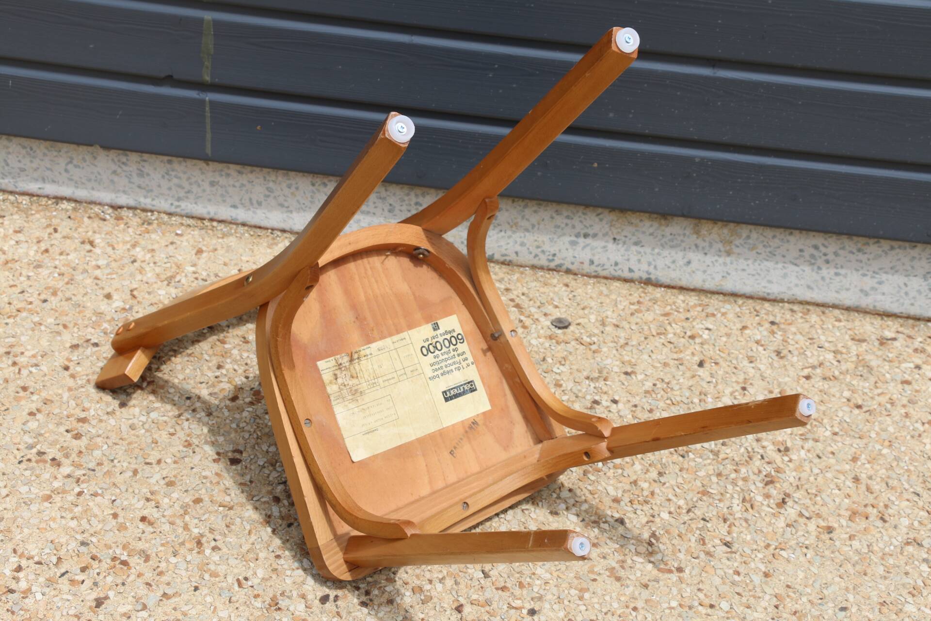 10 BAUMANN chairs N°18 light beech