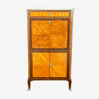 Secretary In Marquetry Of Style Louis XVI Napoleon III era