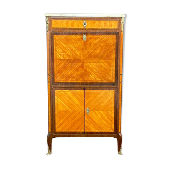 Secretary In Marquetry Of Style Louis XVI Napoleon III era