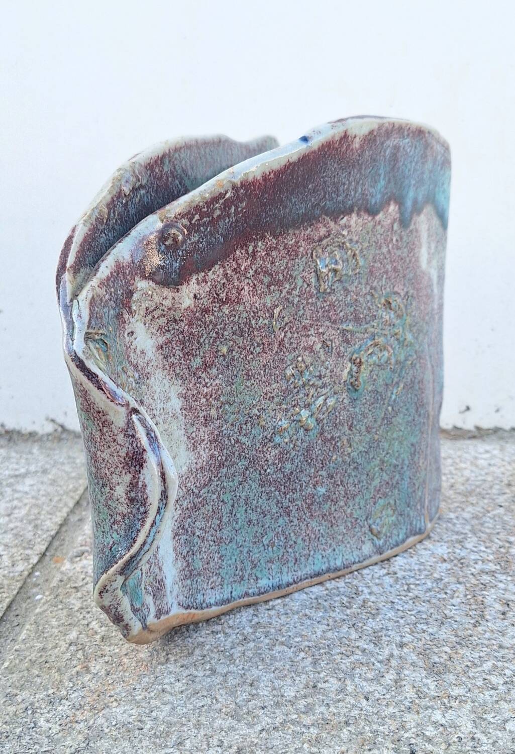 Nadia and Alain Pinel glazed ceramic vase