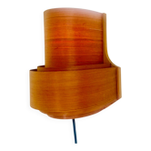 Pine Veneer Curved Layered Wall Lamp By Translandia, Denmark 1960S