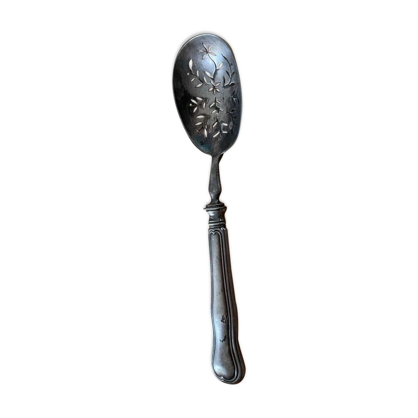 Silver metal absinthe spoon