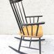 Vintage Scandinavian rocking chair design attributed to Ilmari TAPIOVARA