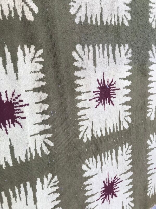 Former carpet art deco french handmade 203 x 292 cm