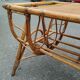 Vintage antique rattan coffee table