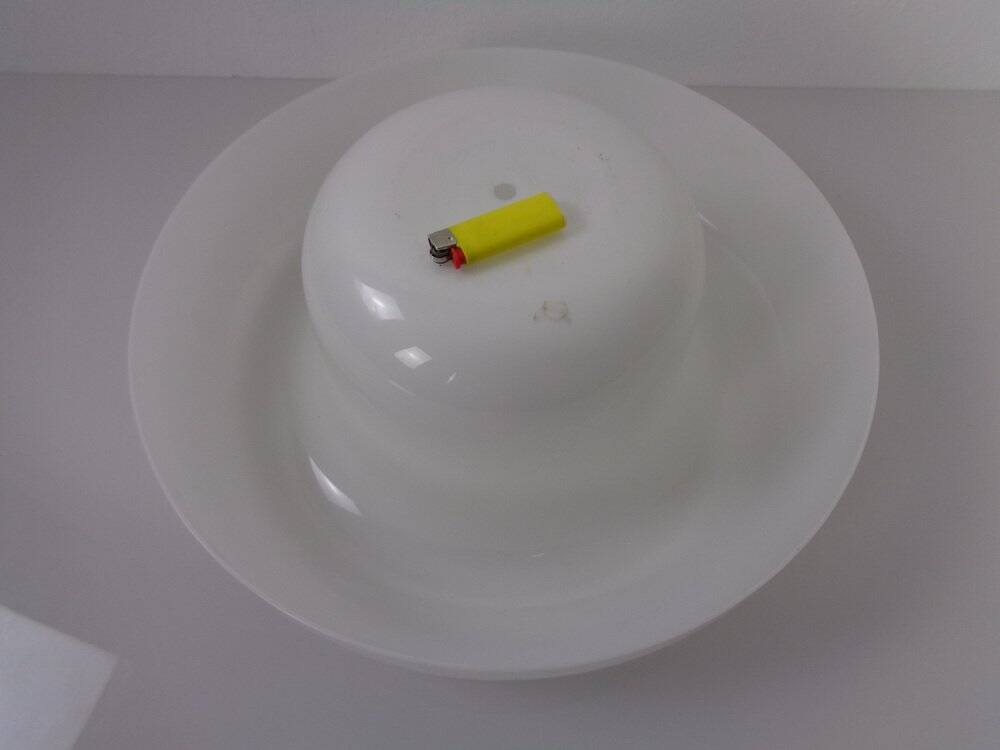 Space Age Orange & White Ceiling Lamp, Italy, 1970s