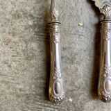 2 serving cutlery in silver metal