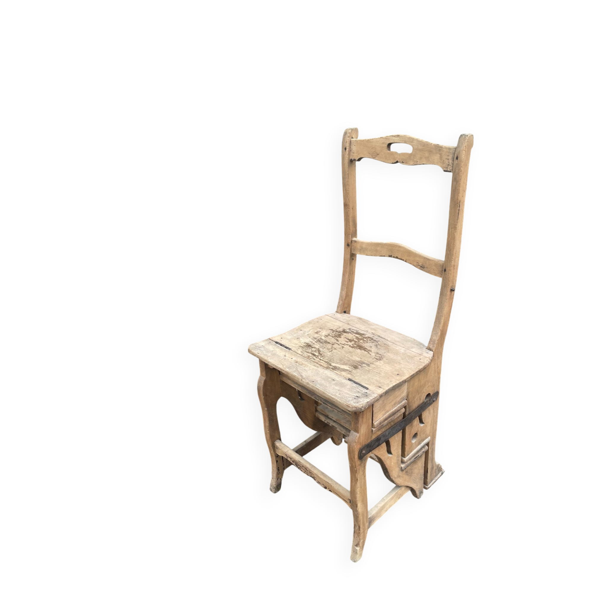 Antique wooden step stool