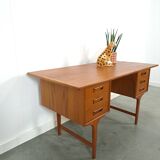 Deens design teak bureau Gunnar Nielsen Tibergaard