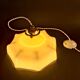 Vintage milky white opaline pendant light