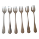 6 silver-plated oyster forks by Alfénide