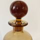 Art Deco liqueur set in amber glass