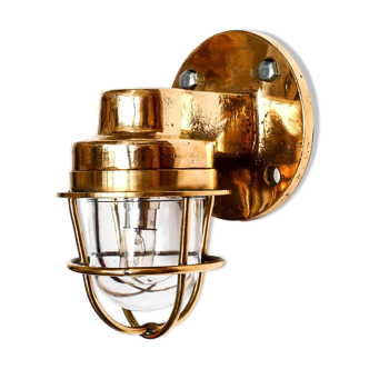 Old bronze “loupiote” wall light