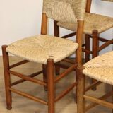 Série de 4 Chaises Charlotte Perriand Modèle "Bauche" Edition BCB