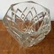 Cut glass transparent vase