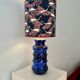Large vase lamp from the 70s with expressive enamel and pagoda shape.