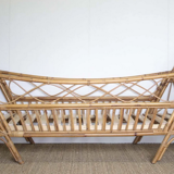 Vintage rattan evolutive bed