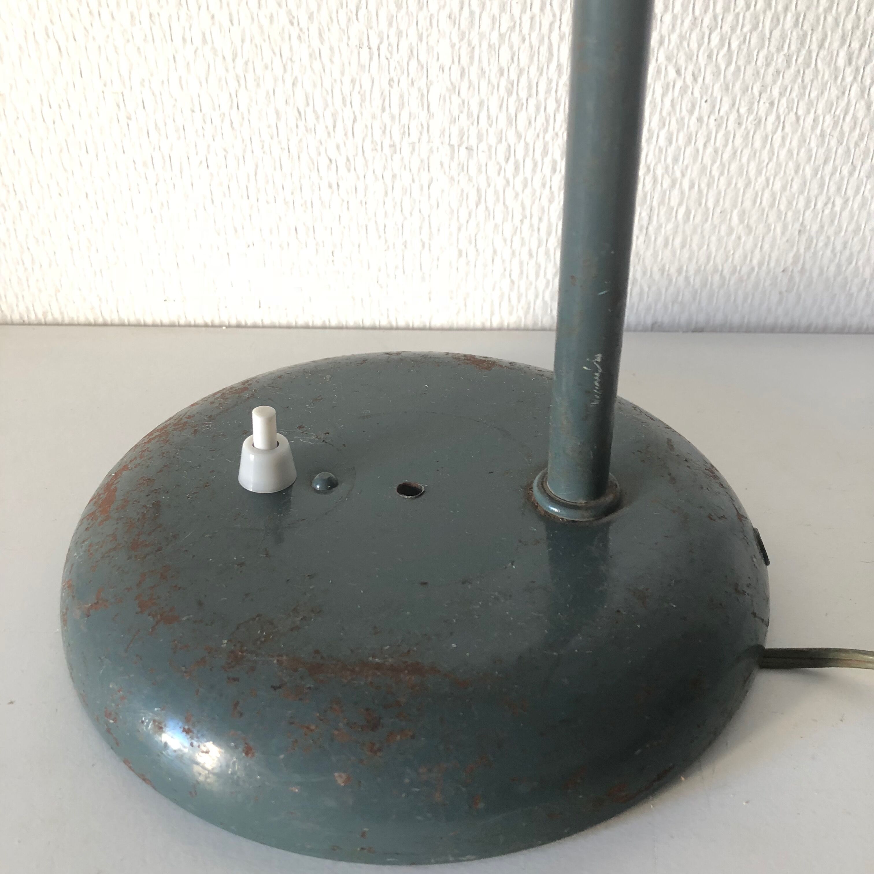 Industrial lamp gray Jumo GS1 vintage 1950