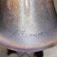 Two art nouveau style tulip lamps signed art de France