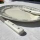 Flat dish grey blue HBCM Guadeloupe