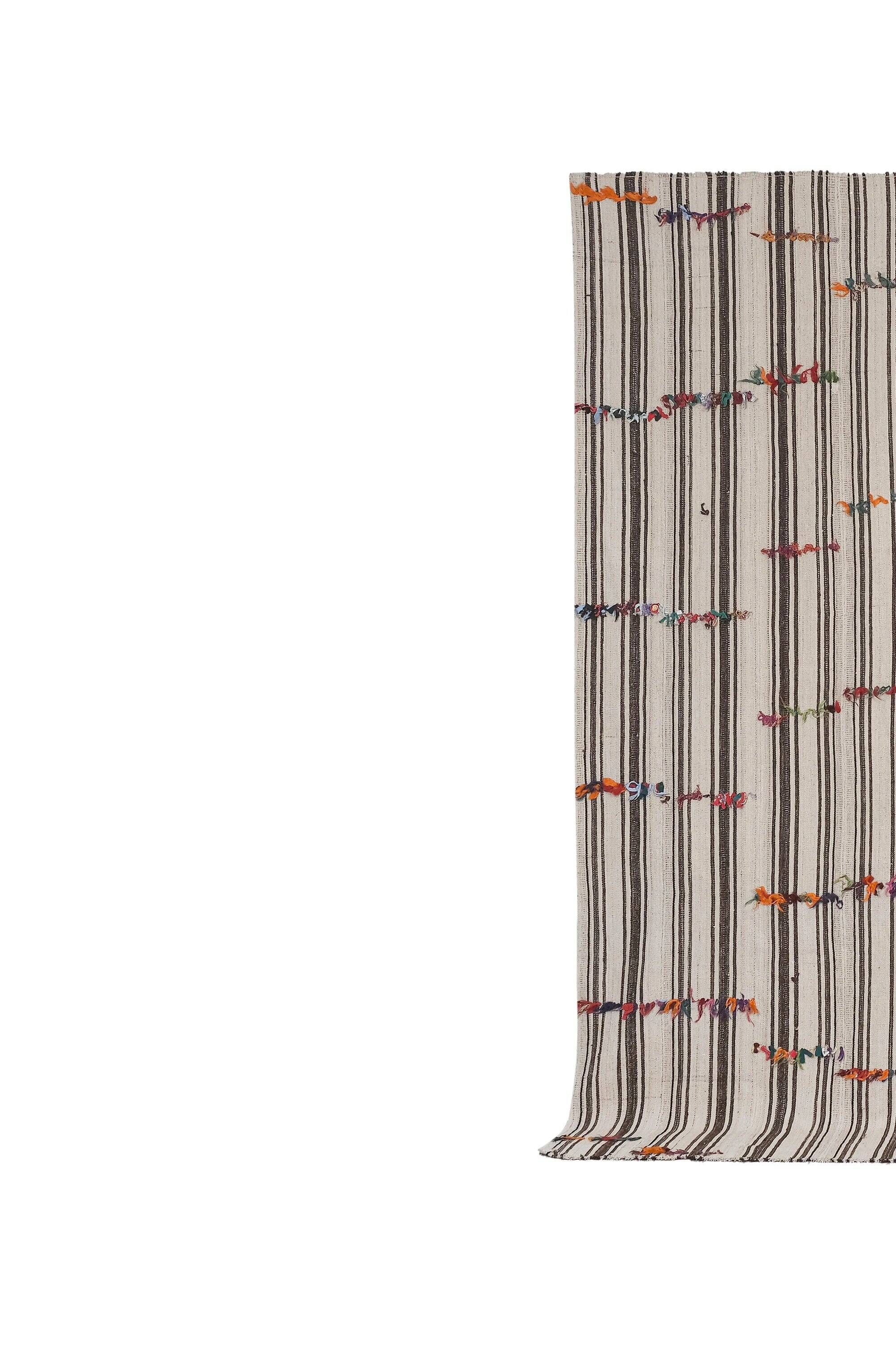 Vintage Turkish kilim handwoven 319x337 cm