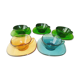 Set of 5 vintage coffee cups made of tempered glass
