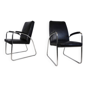 Ensemble de 2 fauteuils - cuir
