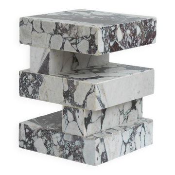 Table d'appoint Calacatta « S Y N C », édition limitée