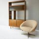 Vintage Teak Room Divider Bookcase by Schreiber, 1970s Mid Century