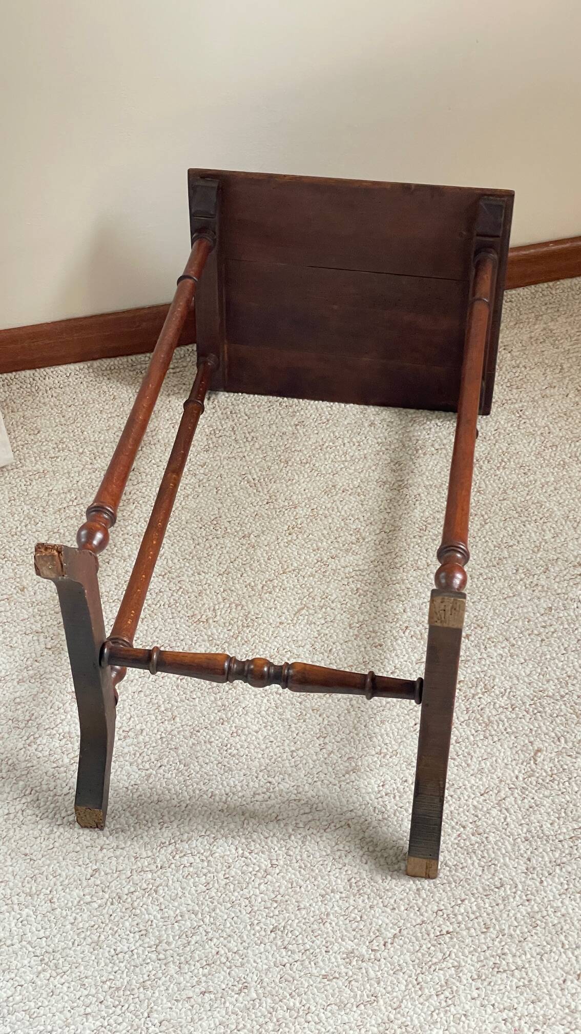 NIGHTSTAND Antique Turned Wood