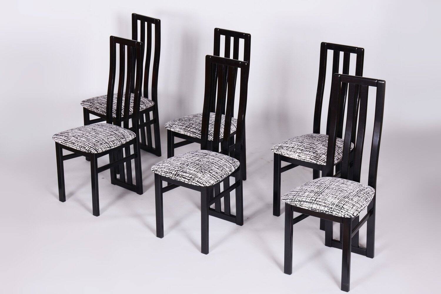 Mid-Century Dining Chairs in Beech from Thon, 1970s, Set of 6