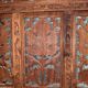 Asian screen in cut-out wood