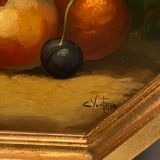 Oil painting on panel Still Life signed C. Ventura
