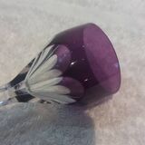 Baccarat Genove Amethyst Crystal Vodka Shot Glass