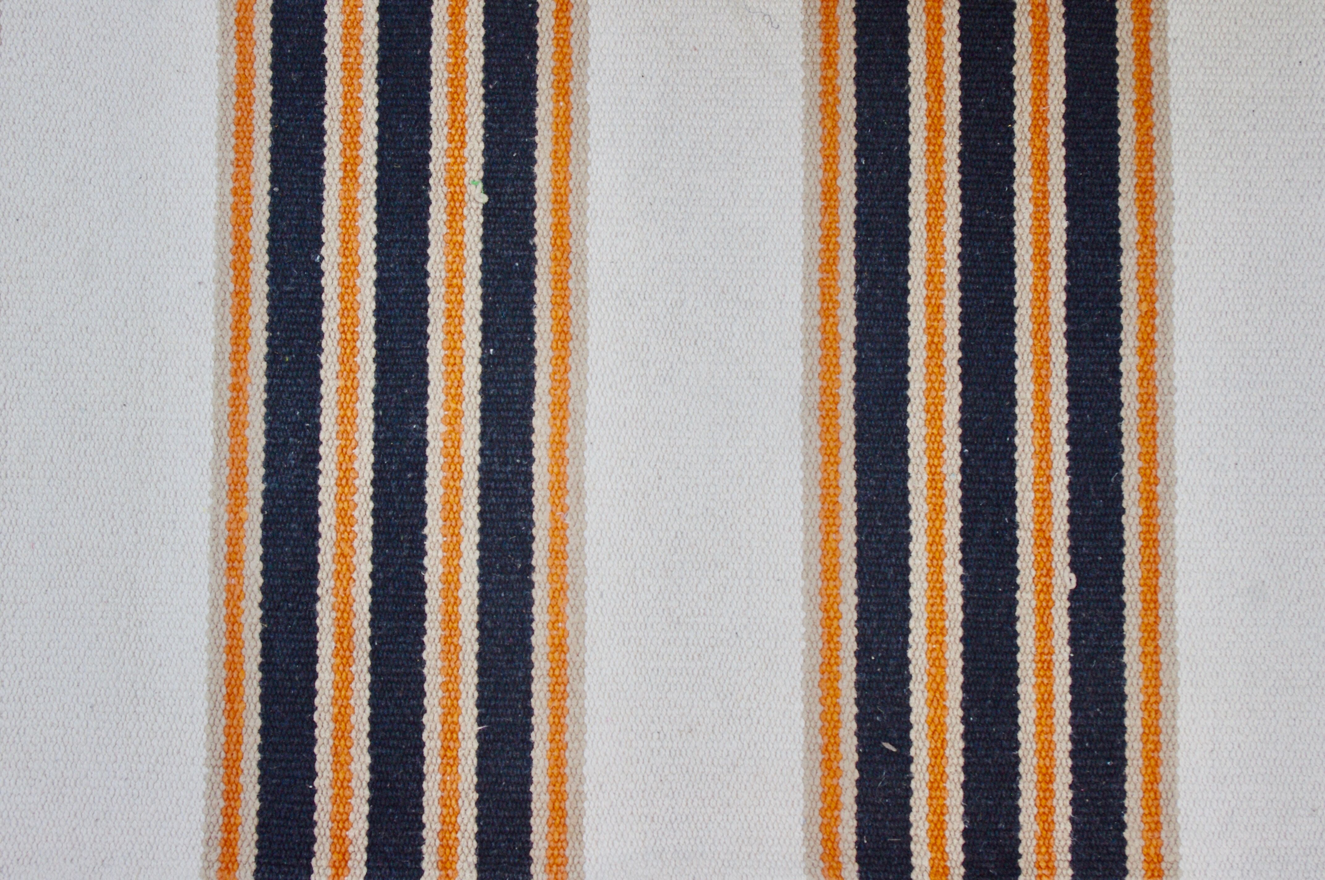 Woven cotton rug 118x175cm