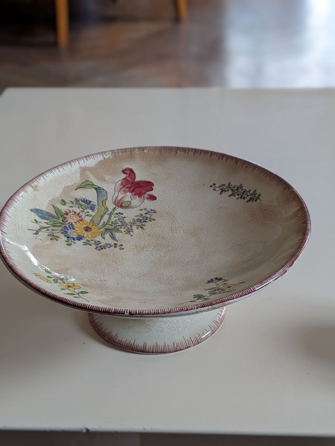 Strasbourg patterned ironstone compote