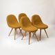 Ensemble de 4 chaises de salle à manger par Frantisek Jirak, Tchécoslovaquie, années 1950