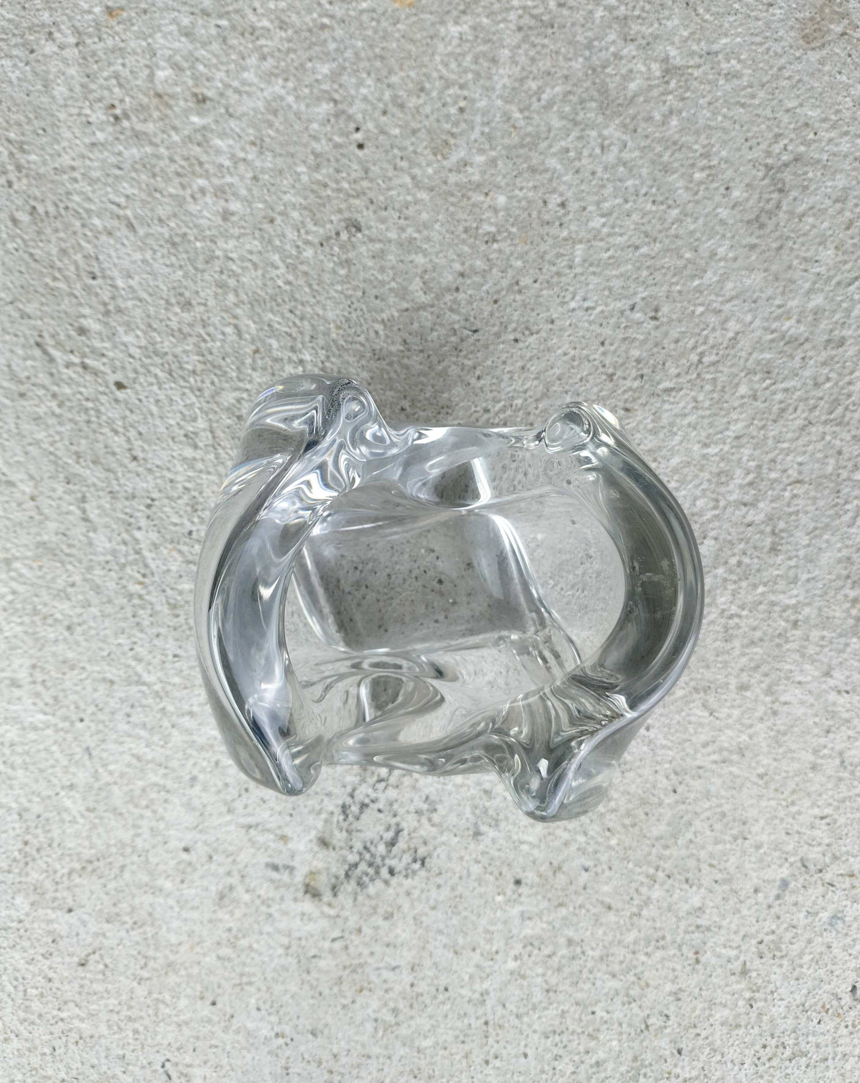 Vintage crystal ashtray