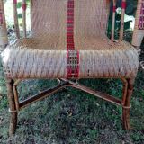 Wicker armchair from the 50s