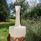 White opaline glass vase 1970