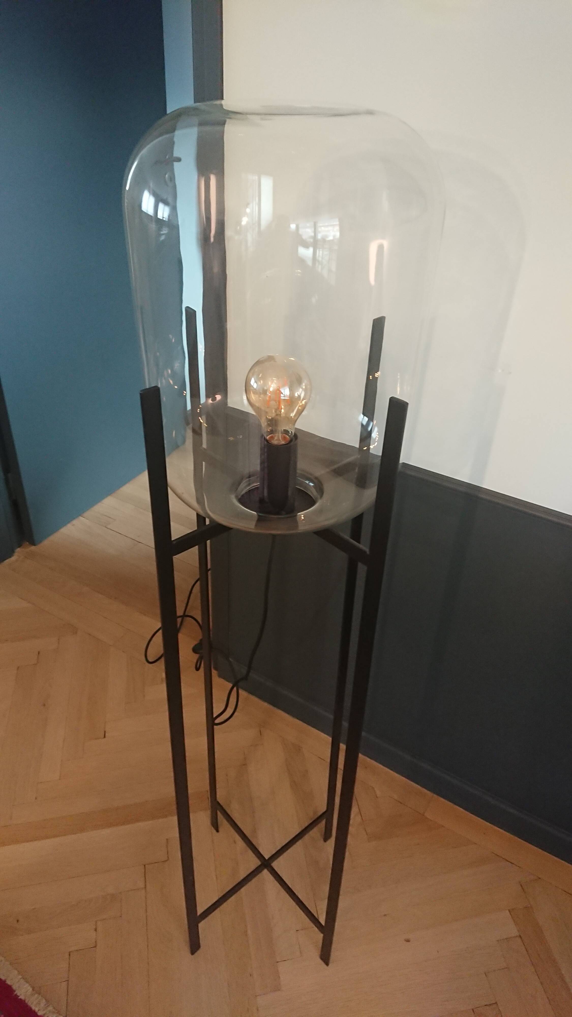 Glass globe lamppost
