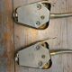 2 appliques laiton orientables - Danemark années 50/60