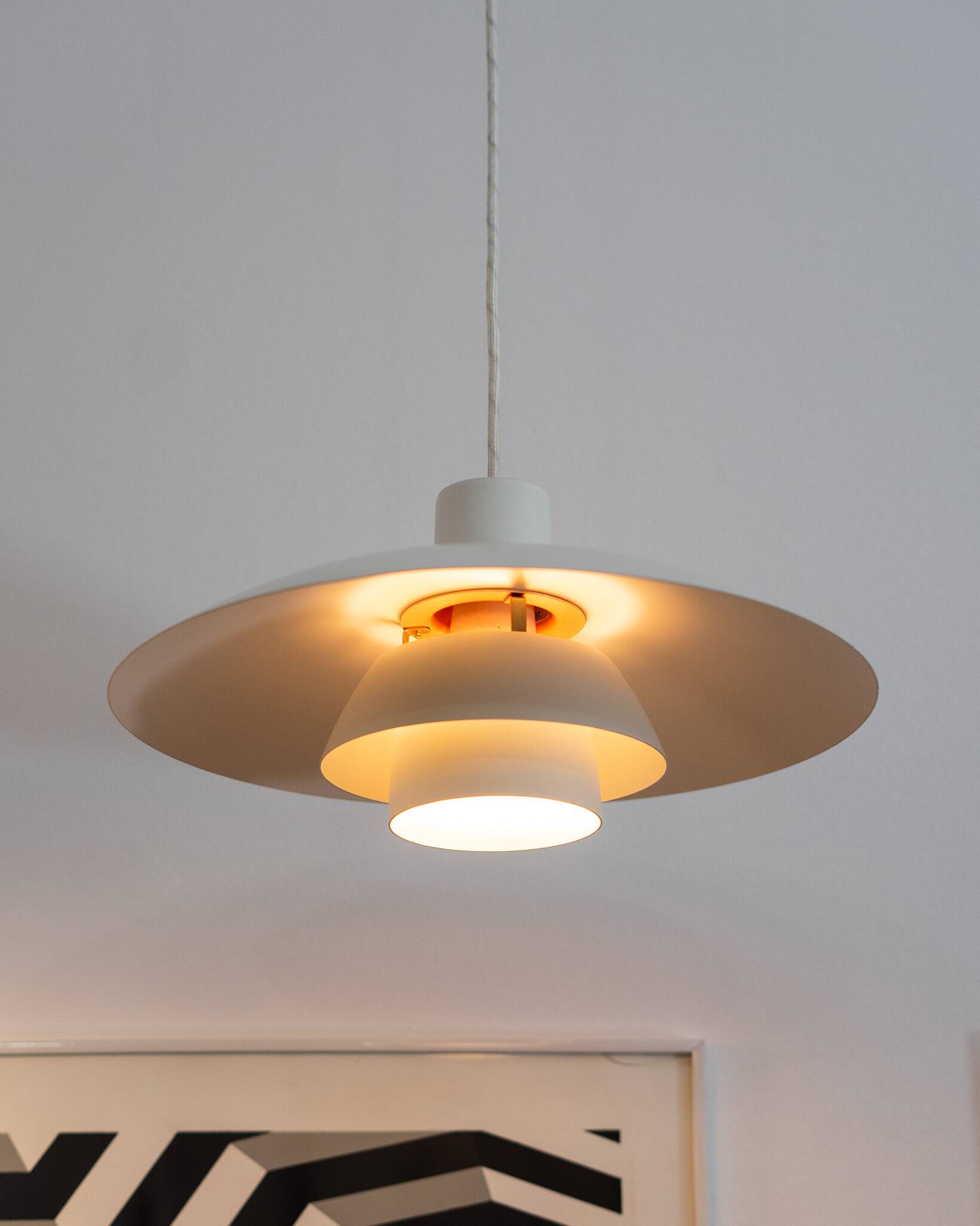 White PH 4/3 Pendant Lamp by Poul Henningsen for Louis Poulsen